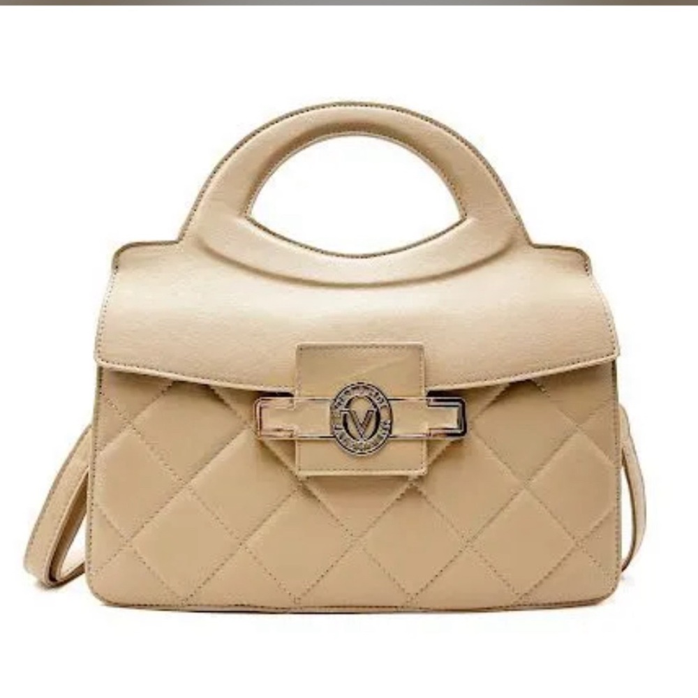 NWT Valentino Orlando Beige Handbag Crossbody Began Leather NIP